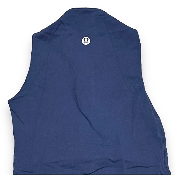 LULULEMON yoga sleeveless top navy blue size 6 - Picture 6 of 6